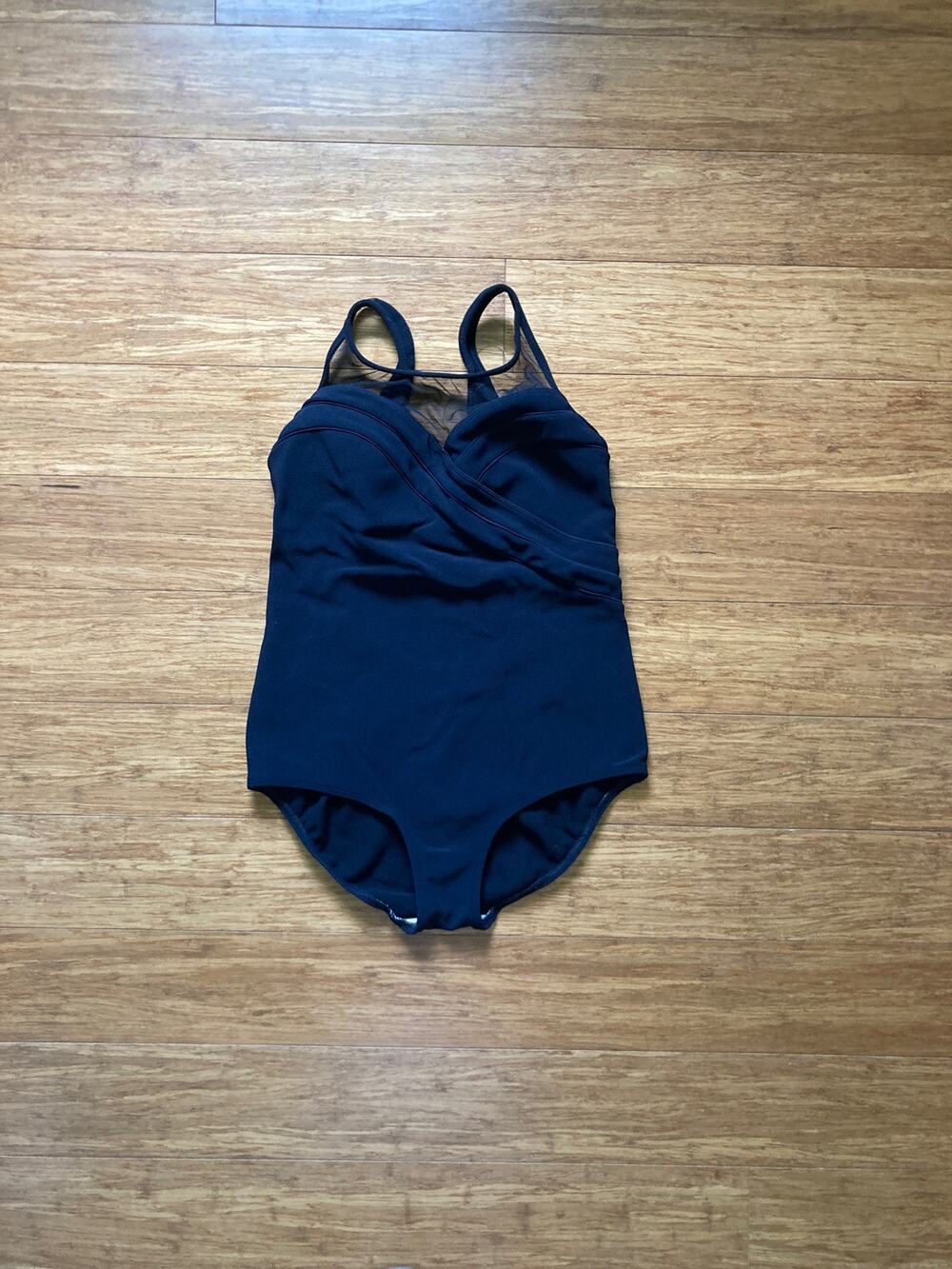 Baltex Black One Piece Swimsuit, Size 16W